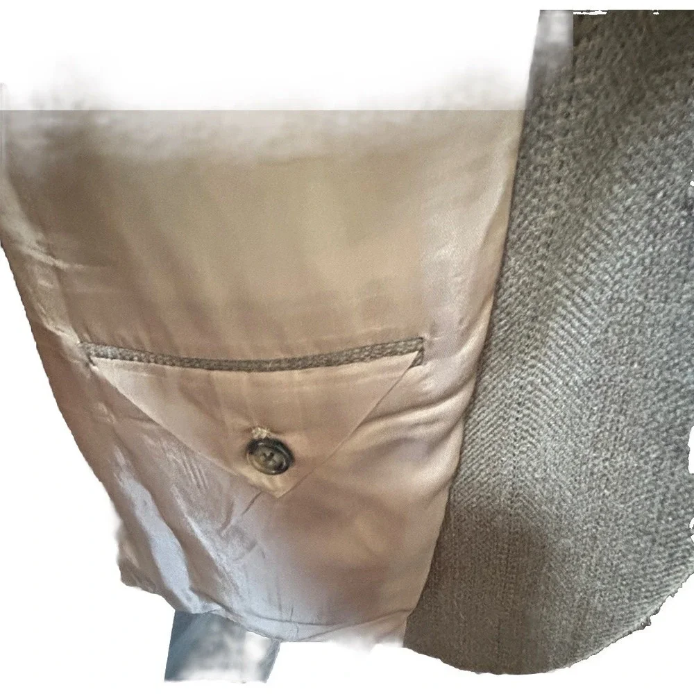Burberry Mens 44R Herringbone Sport Coat Wool  Jacket‎ Academia Office Casual